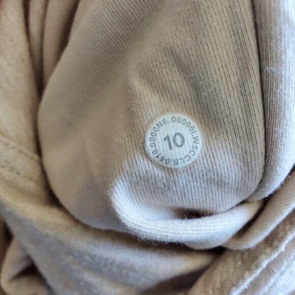 Lululemon Heathered Cashew Slouchy Still Chill Jogger Pant Size 10 - Picture 12 of 13
